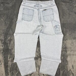 Y2K Riveted by Lee Light Blue Washed Denim Jeans - faded size tag - 30 x 34